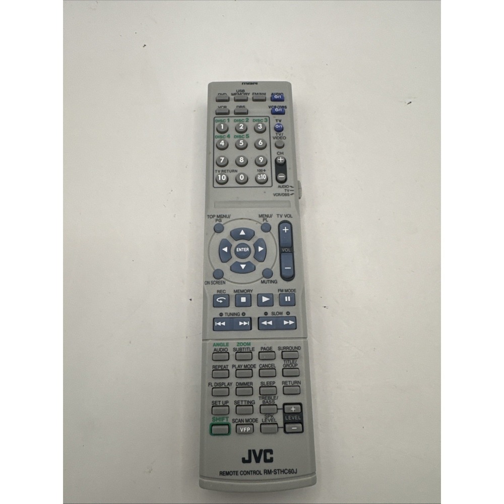 Genuine Original JVC RM-STHC60J Receiver Remote Control for 5 Disk DVD Player